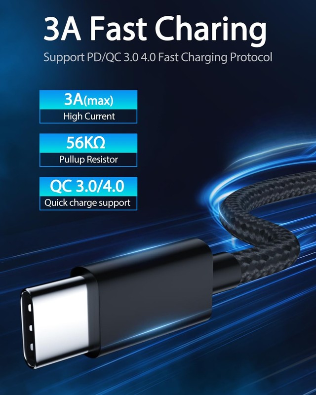 6-10 FT USB Type-C For iPhone 17/16/15 Cable Fast Charger Charging Data Cord Lot gallery