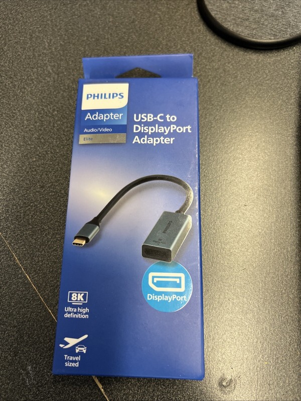 Philips Elite 8K USB-C to Display Port Adapter Ultra High Definition