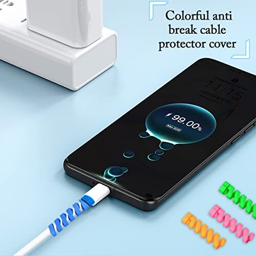 35 Pack Charging Cable Protector Spiral Tube Wire Protectors Cord Sleeve gallery