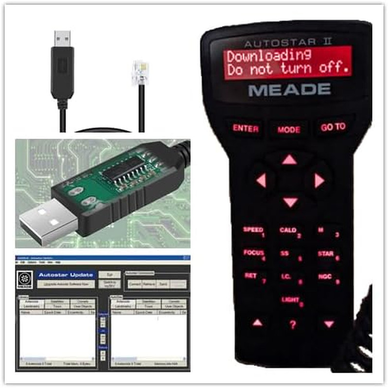 505 Control Cable for Meade HC Autostar/Audiostar/497, USB Firmware Upgrade Cabl gallery