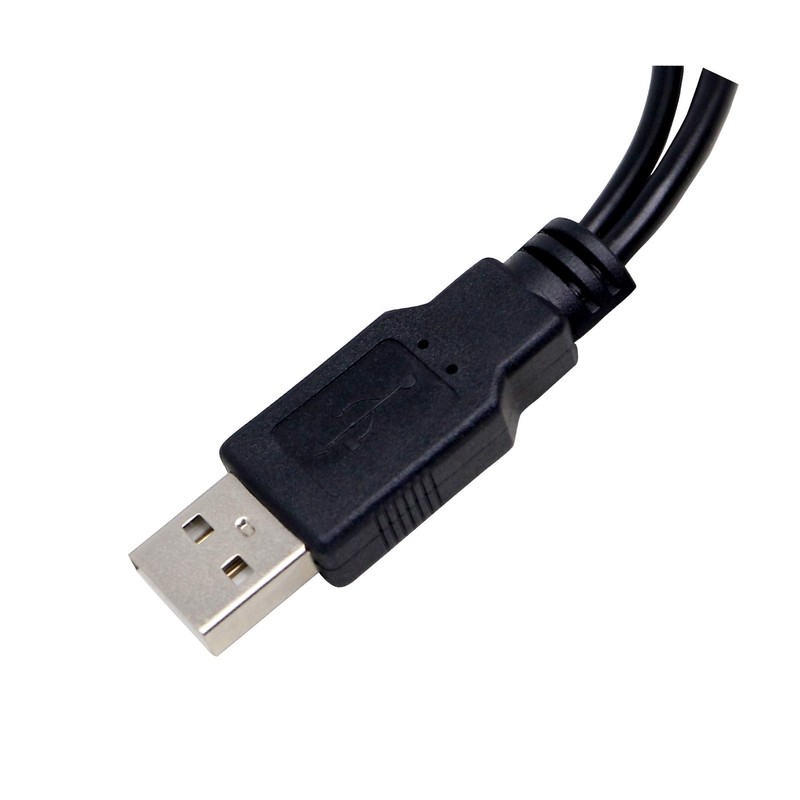 2-Pack 30 cm USB Splitter Cable 2.0 1 Male to 2 Female Jack Y Hub Adapter gallery