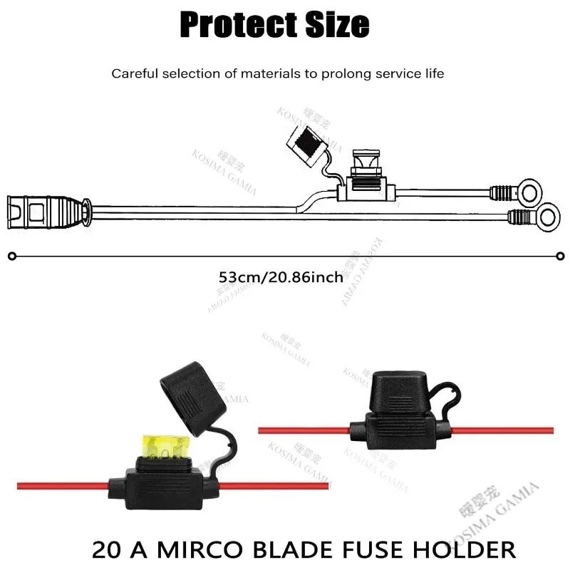 M10 Silicone Cable Car Plug Fast Charging Connector Compatible with NOCO GC008X gallery