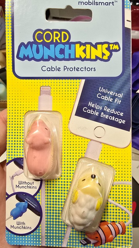 Mobilsmart Cord Munchkins Cable Protectors Universal Fit New Sealed Pig Sheep