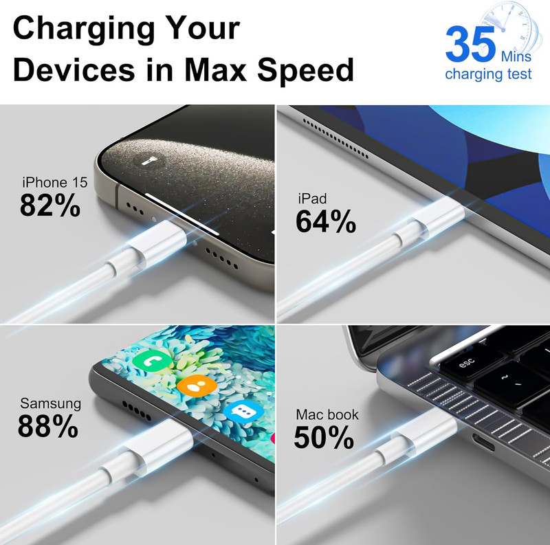 10 PACK For Samsung USB-C to USB-C Fast Charge Cable Charging Cord Type Charger gallery