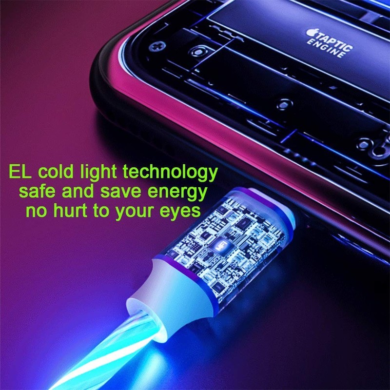 Micro USB to USB A Android Charger Cable Fast Charging High Data Speed Visibl... gallery
