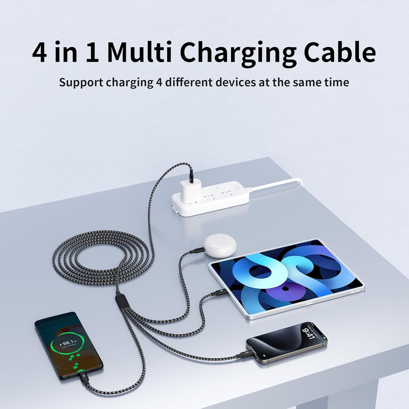 USB C Splitter Multi Charging Cable, Dual Type C Charger Cord,4 in 1 Multiple Ny gallery