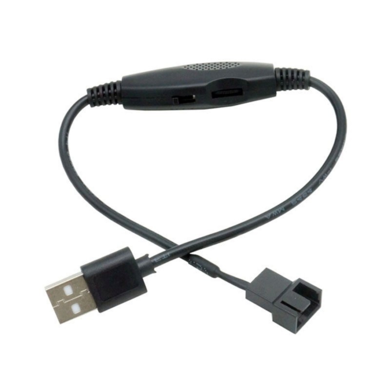 USB to 4Pin 5V to 12V USB Fan Power Adapter Cable with Switches USB to 4pin