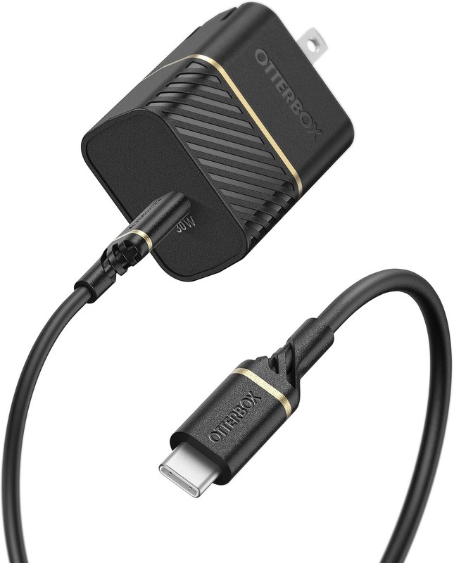 OtterBox USB-C - USB-C Fast Charge Wall Charging Kit (20W) - Black Shimmer - NEW