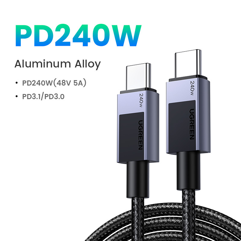 UGREEN 240W USB-C to USB-C Cable PD 3.1 (48V/5A) Fast Charging Lead