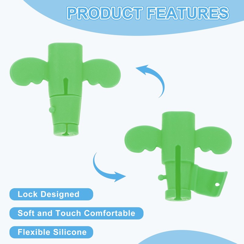 24Pcs Charger Cable Protector, Flexible Cute Wire Cord Saver Organizer, Green gallery
