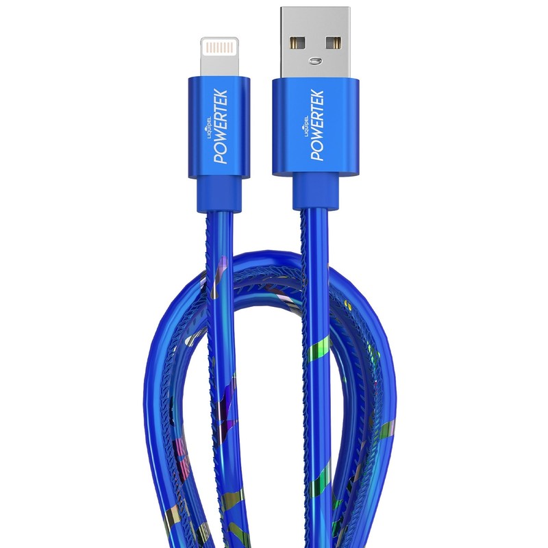 iPad & iPhone Charger Cable, Fast Charging 6ft MFI | Neon | with Colors