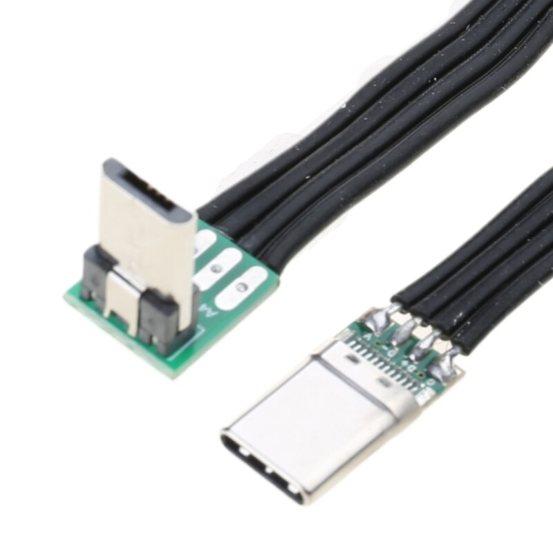 USB2.0 Flat Ribbon Extension Cable TypeC To MicroUSB Flat/Right Angled Cable gallery