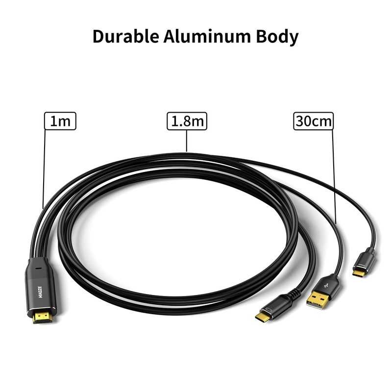 HDMI to USB Cable 4K60Hz, 6FT HDMI to Adapter with USB-PD Power, Touch-Enable... gallery