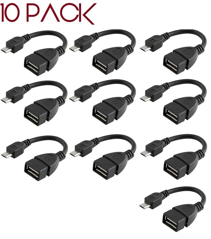 10PACK Micro USB OTG Cable Adapter Male to 2.0 Female For Android Tablet / Phone gallery