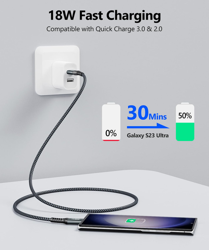 10Gbps Android Auto USB C Cable, 1.5FT 3A USB 3.1 Gen 2 Fast Charge gallery