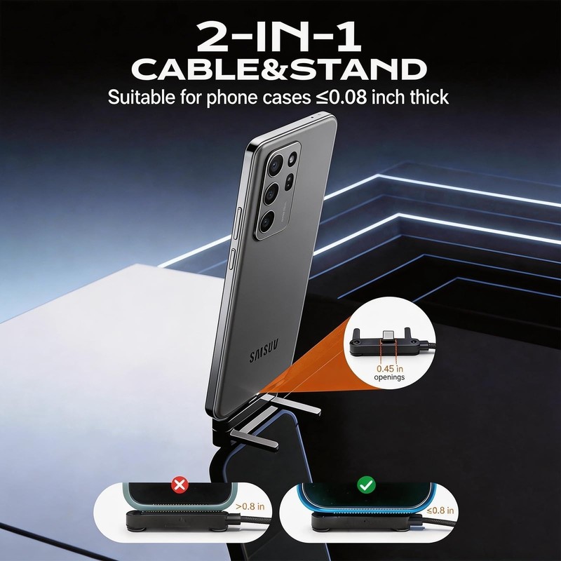 AltaMoment 2 in 1 USB C to USB C Cable, 240W Fast Charging & Data Sync gallery