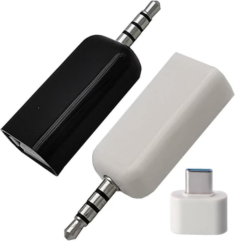 2 Pack AUX to USB a Adapter Audio Cable, USB Female to 3.5Mm Male Converter Jack