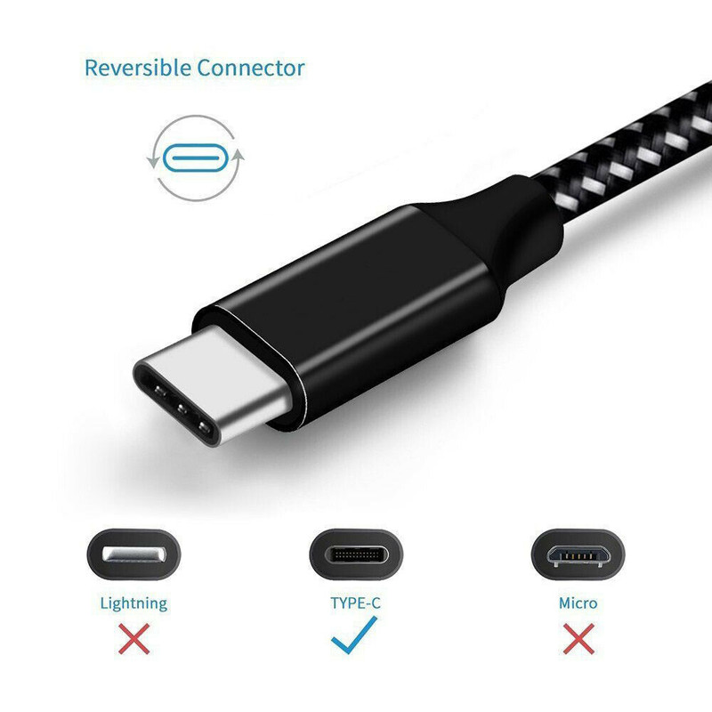 USB Type C Cable 10FT Fast Charger For Samsung Galaxy A10/A20/S10 iPhone 15 Lot gallery