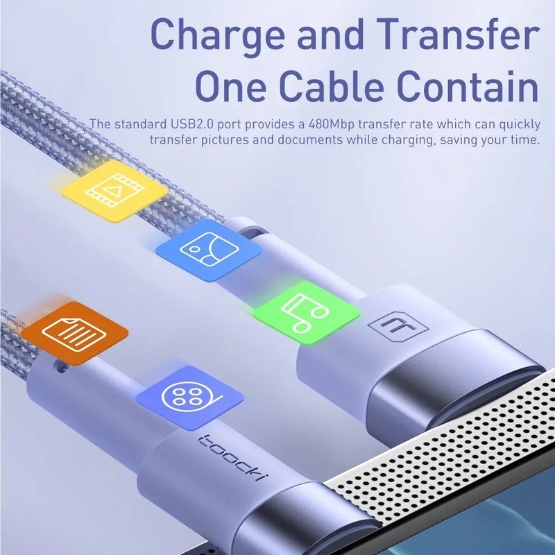 2Pack USB C Cable 3A Fast Charging Type C Data Cord For Xiaomi Redmi Poco gallery
