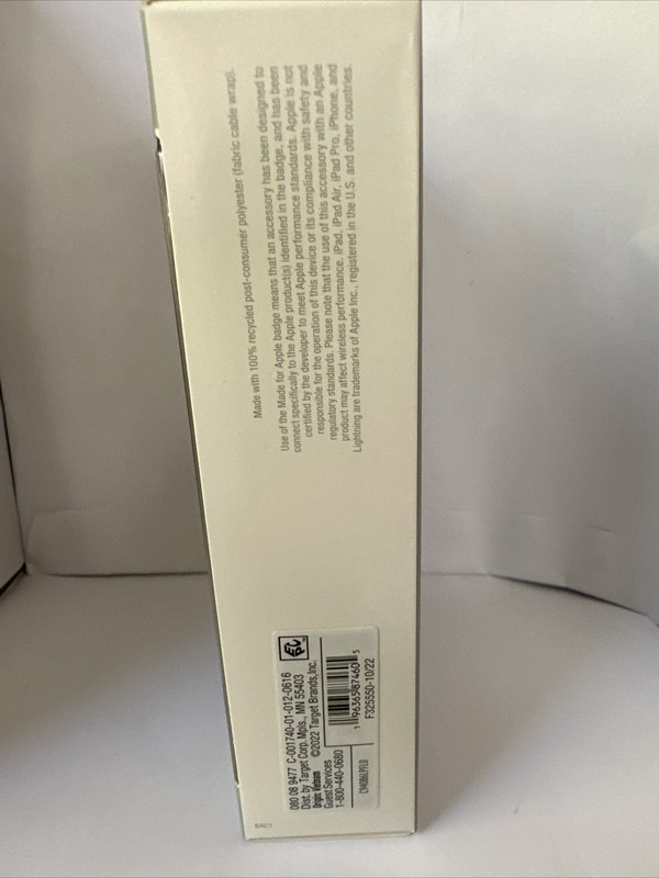 Heyday iPhone Charging Cable Lightning to USB-C Braided 6 ft for iPhone & iPad gallery