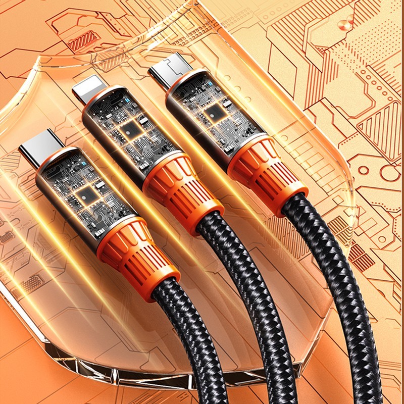 3 in 1 USB Charger Cable Fast Charging Cord Universal Multi Function gallery