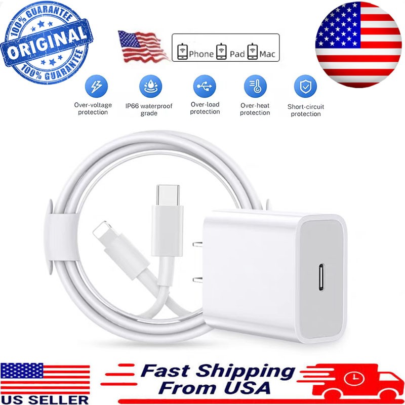 Original USB-C Fast Charger Type C Cable For iPhone 17 16 15 14 13 12 Pro Max gallery