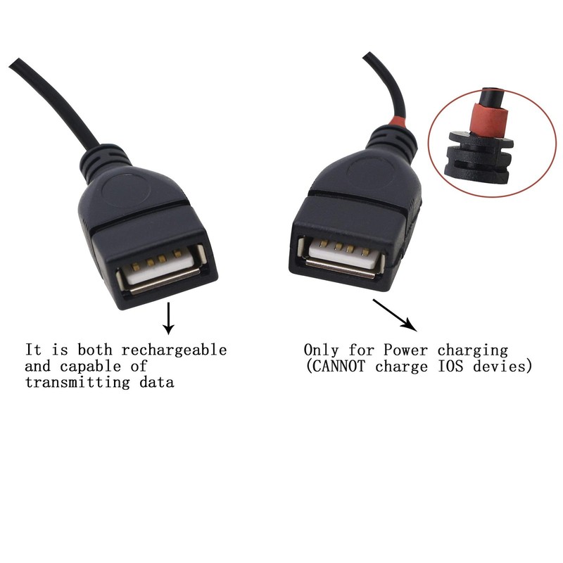 2-Pack 30 cm USB Splitter Cable 2.0 1 Male to 2 Female Jack Y Hub Adapter gallery