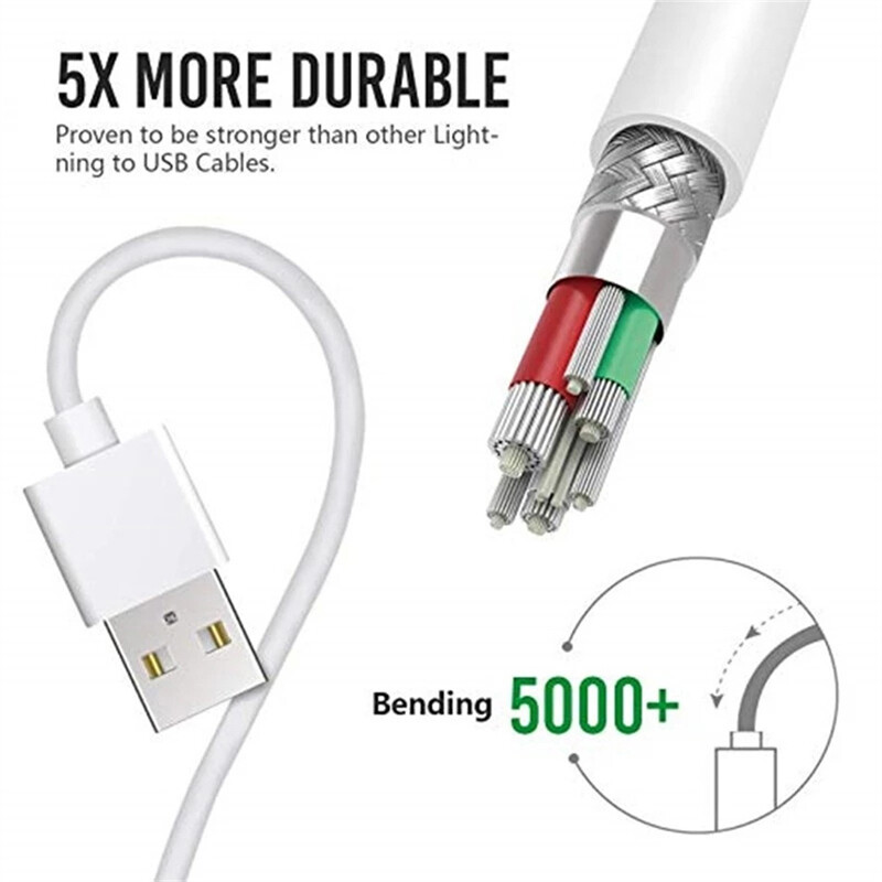1-3PACK USB Data Fast Charger Cable Cord For Apple iPhone 5 6 7 8 X 11 12 13 MAX gallery