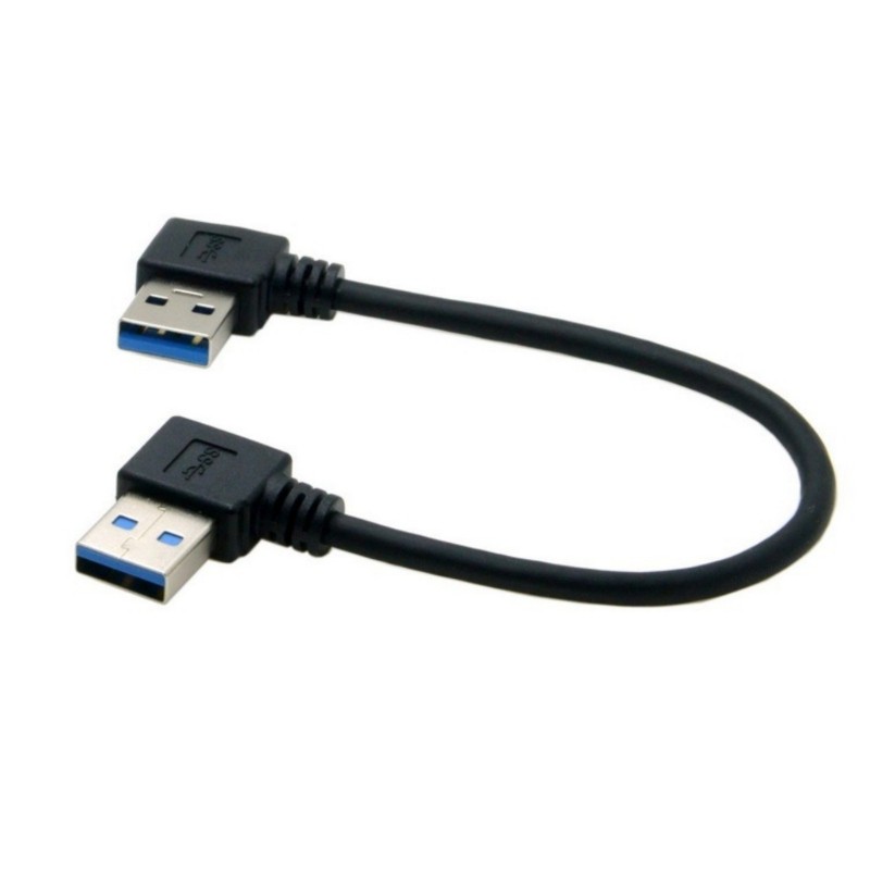 90 Degree USB 3.0 Type A Male to Male Extension Cable Cord for Tight Space gallery