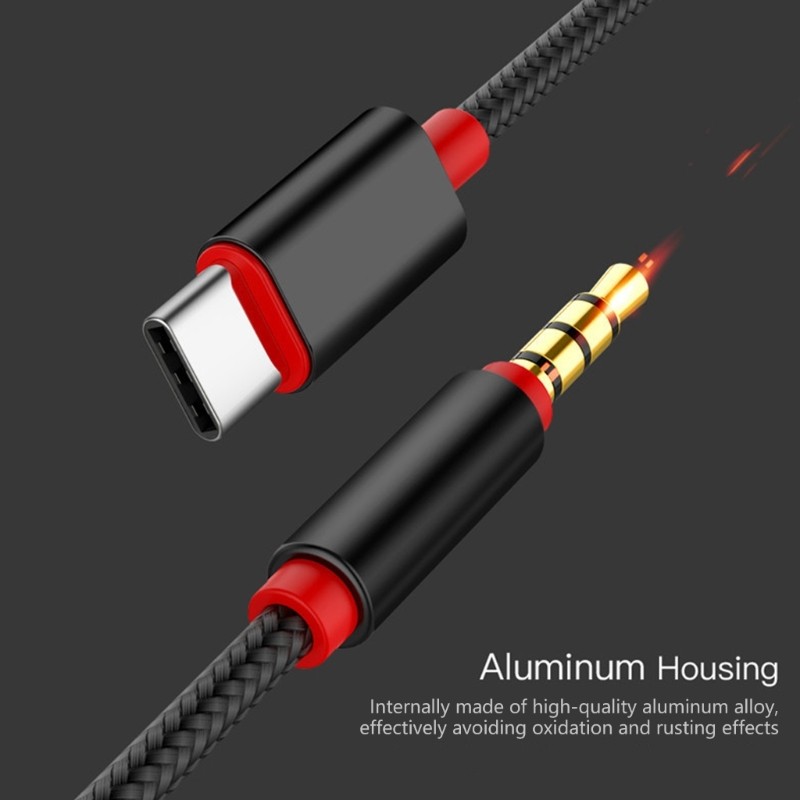 USB C to 3.5mm Sound Cable Headphone Male Cord Car Auxiliary Cable Type C Cord gallery