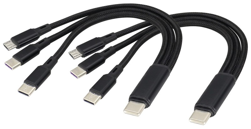 2Pack/20Cm Multi USB C Y Splitter Cord USB Type C 2.0 Male to 2 x Type C +1 x…