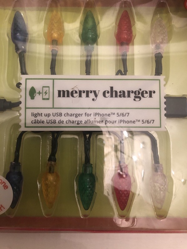 MERRY CHARGER USB IPHONE 📱CHARGER WITH MULTICOLOR LIGHT BULBS FOR 5/6/7