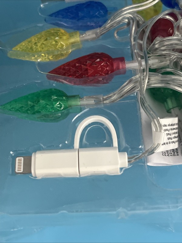Primark LED Christmas 2 in 1 charging cable compatible with iphone & micro USB gallery