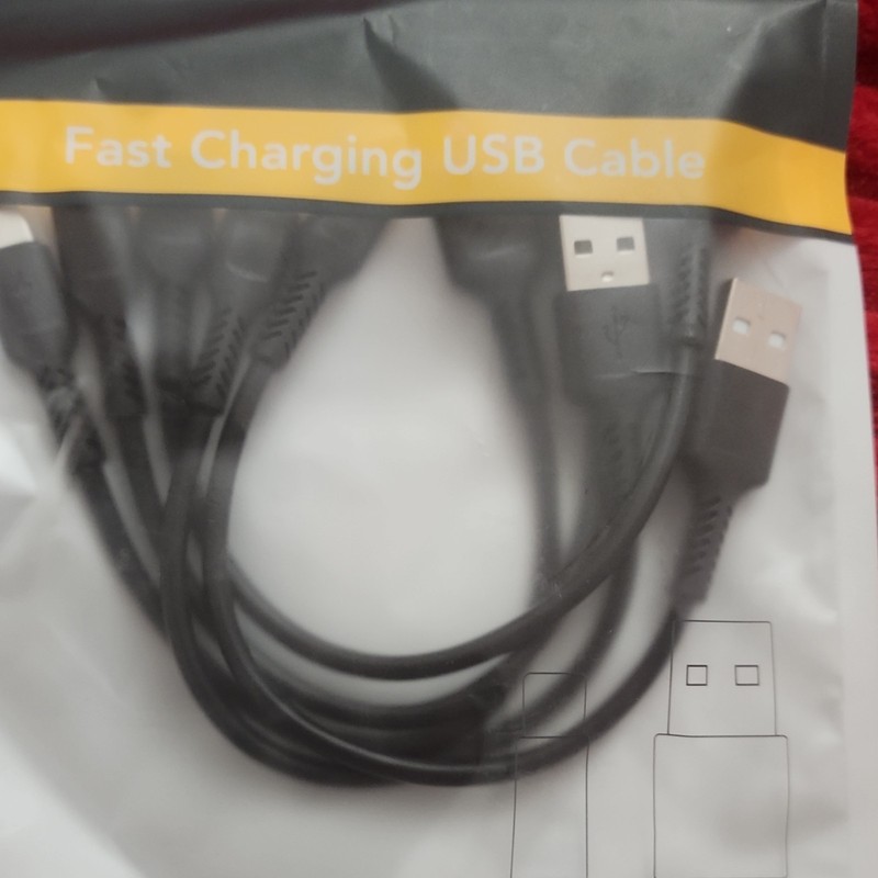 Fast Charging USB Cable Short Black Matte Universal Charging & Data Sync