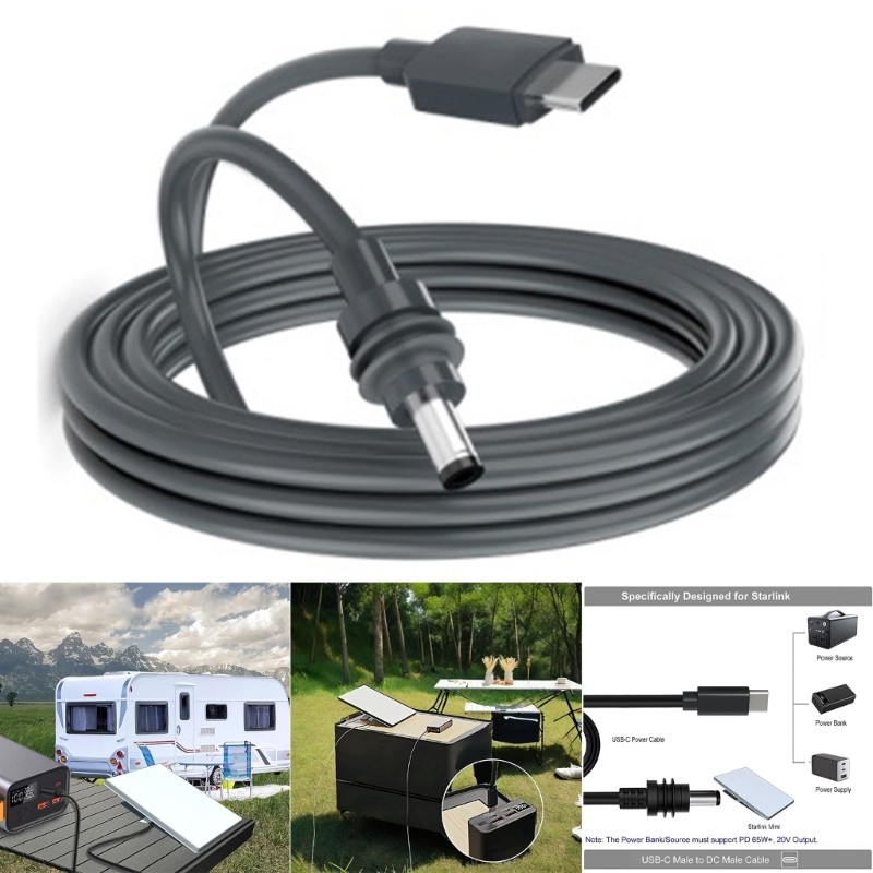USB C to DC20V 5A Charging Cable Optional Length 5W Input Wide Compatibility gallery