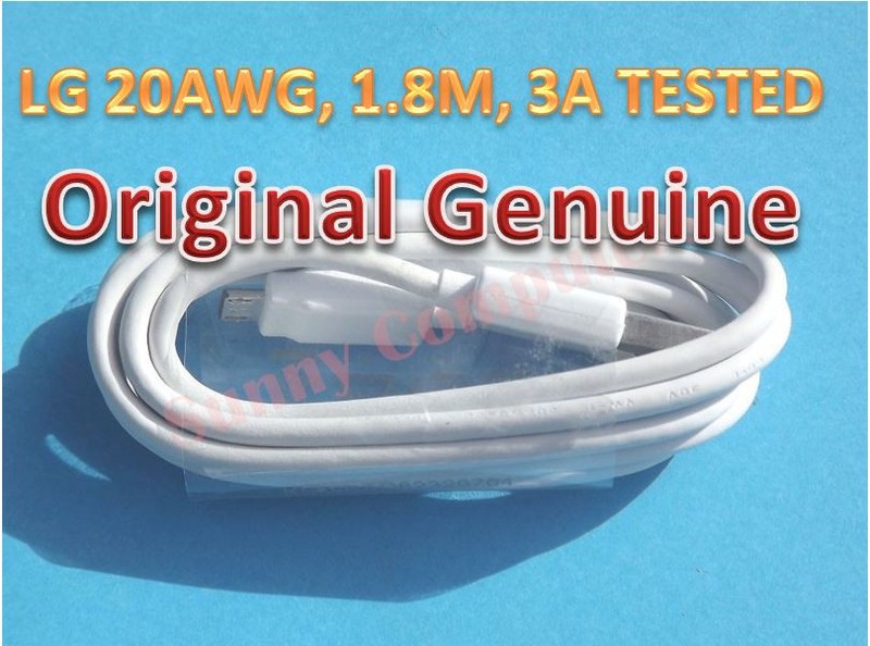 LG Original Genuine 1.8M Data Sync Charger Cable for Optimus L2II L7II Series AU