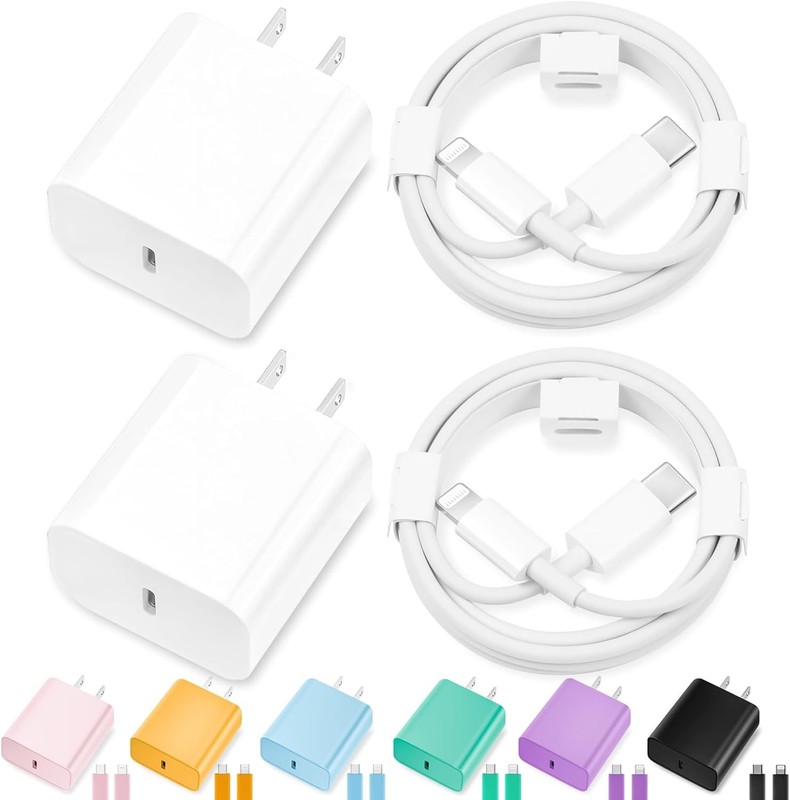 Fast USB C charging cable set multi device use