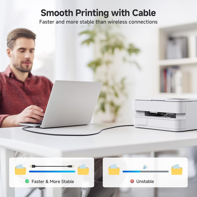 Cable Matters USB B to USB C Cable - 3.3Ft, USB-C to USB-B Cable, MIDI to USBC C gallery