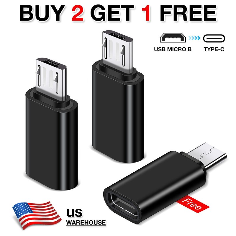 USB-C Data Converter Connector USB 3.1 Type C Female to Micro USB Male Adapter