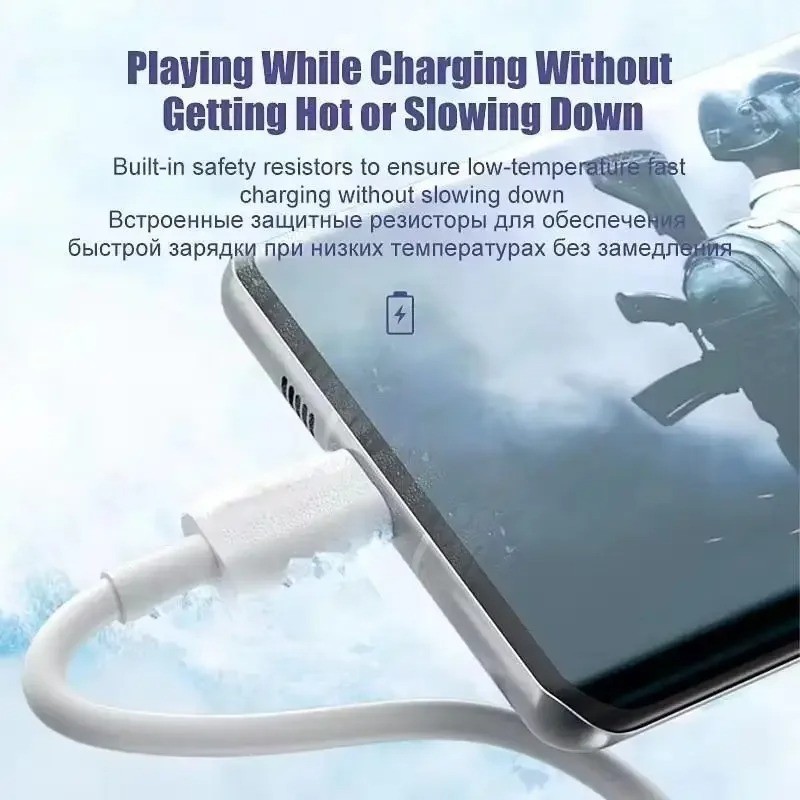 USB Type C Data Cable 6A Fast Charging USB-A to USB-C Charger Cord For Phone gallery