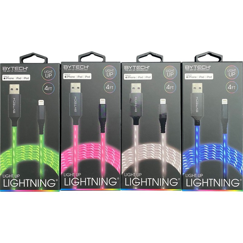 BYTECH 4ft Apple MFi USB-A to 8-Pin Streaming Light Cable BYLPCA310AC