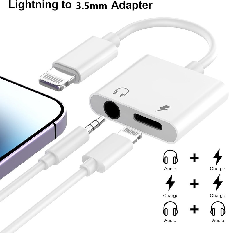 [Apple Mfi Certified] Lightning to 3.5Mm Headphone Jack Adapter,2Pack Iphone Hea gallery