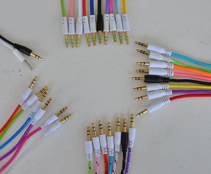 3.5mm jack auxiliary male stereo cable FOR apple iphone 6 4s 5 pc ipod mp3 car