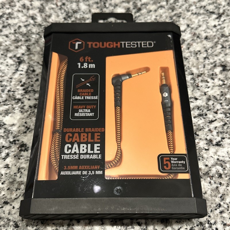 Auxiliary Cord 3.5mm | 6ft | Tough Tested