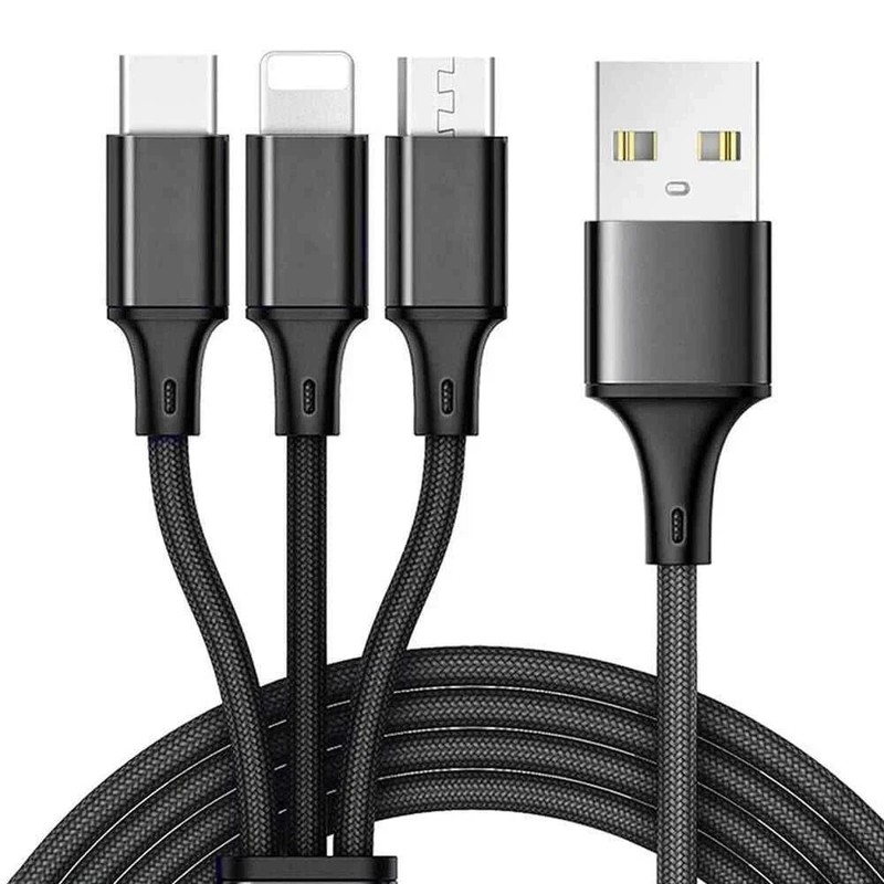 LOT NEW USB Charging Cable Universal 3 in 1 Multi Function Cell Phone Charger gallery