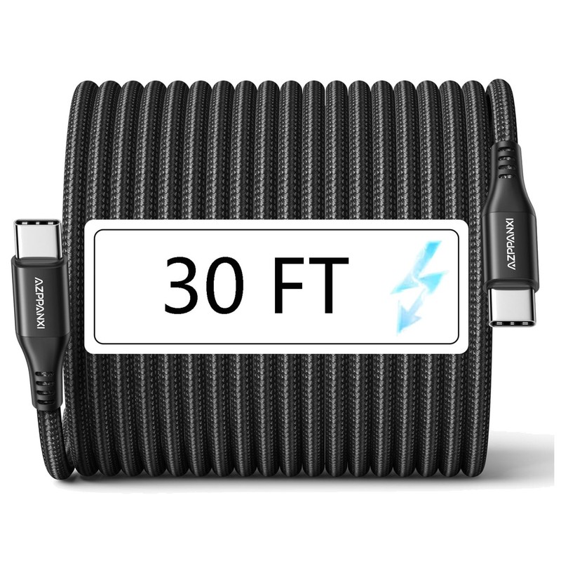 30FT Type-C to Type-C Cable for Fast Charging