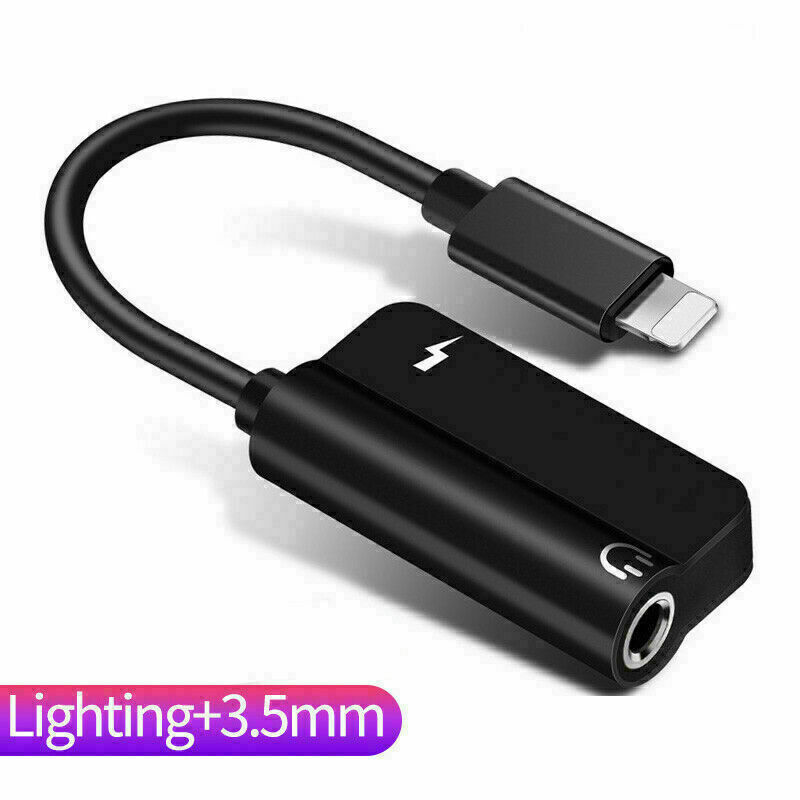 3.5mm Headphone Jack AUX Splitter Adapter and Charger For iPhone12 11 XS X 8 Lot