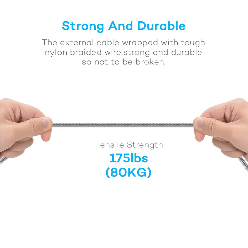 Multi Charging Cable, USB Cable 3A 4FT Nylon Braided Universal 4In1 Charger Adap gallery