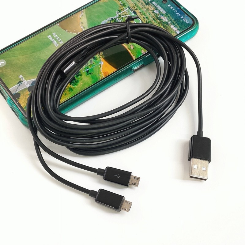3.2/6.4/10FT (1/2/3M) USB to 2 Micro USB Male Splitter Y Andorid Charging Cable gallery