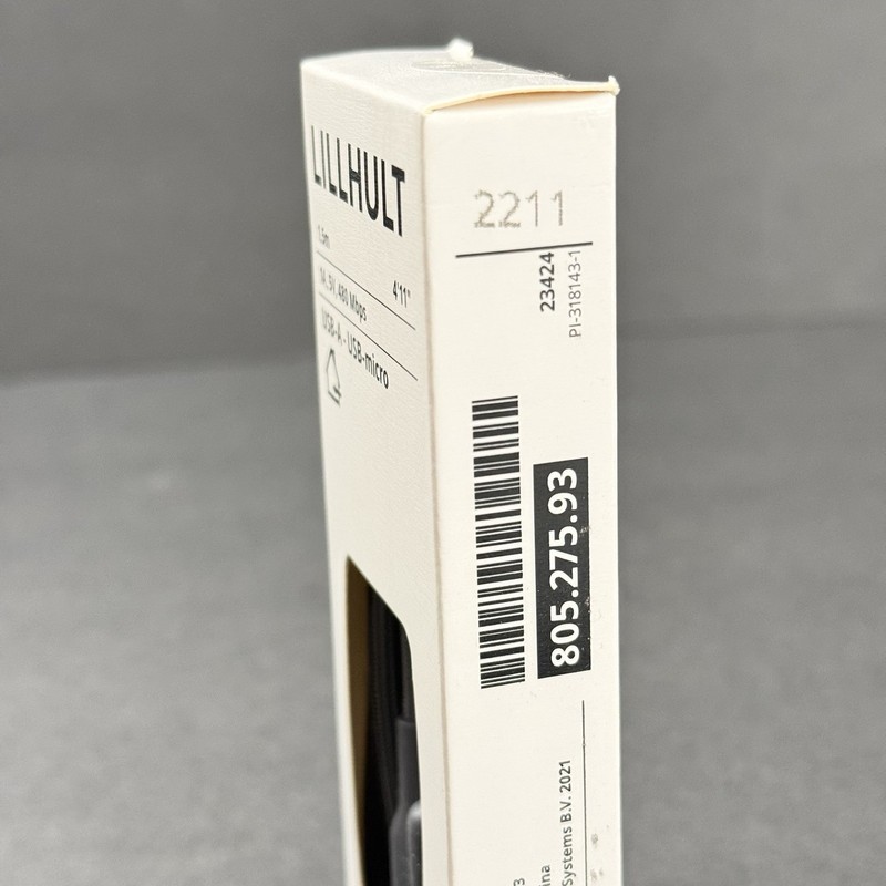 Ikea Lillhult USB-A, USB-MICRO 1A, 5V, 480 Mbps # 805.275.93 Gray Color gallery